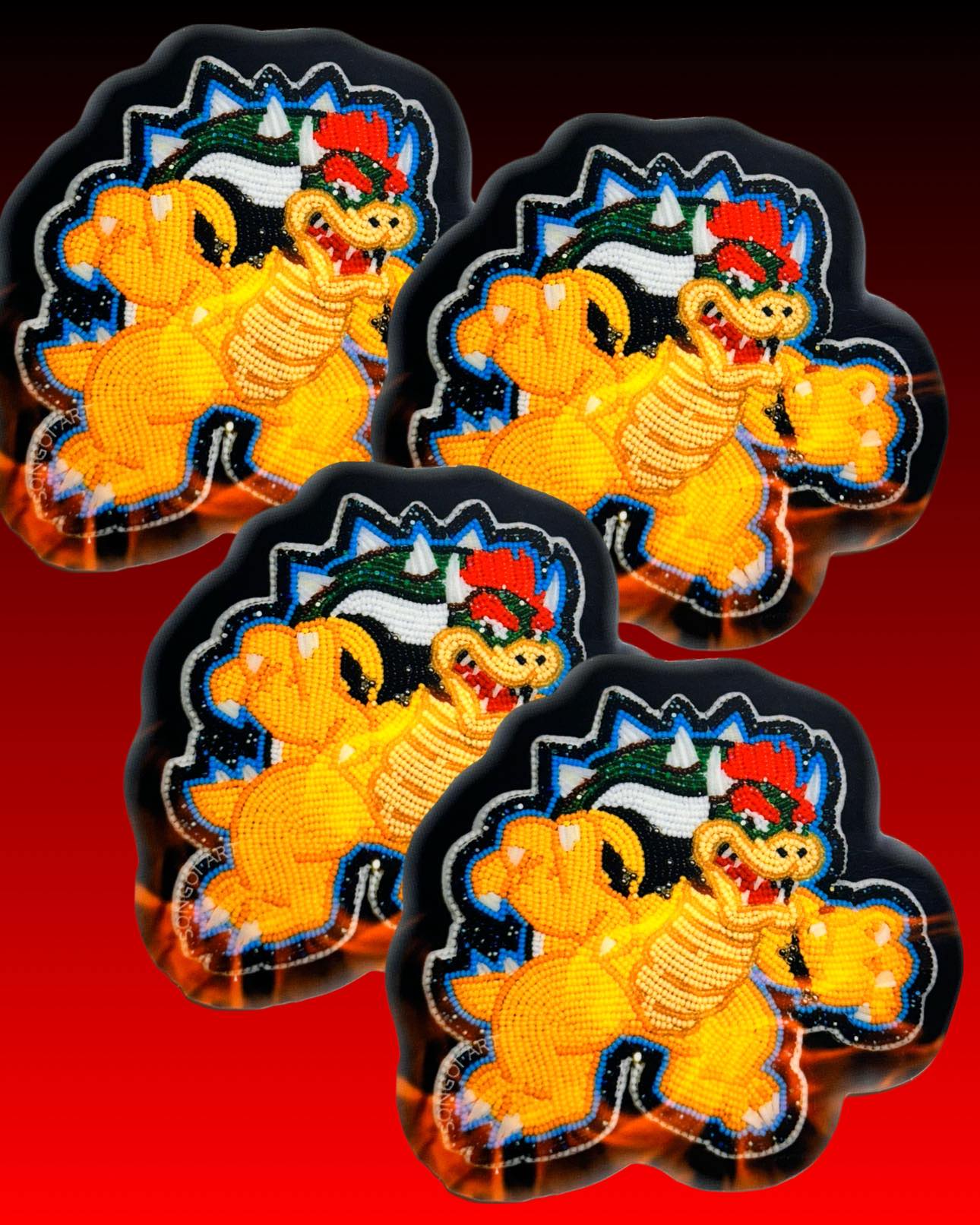 Bowser - Beadwork Sticker