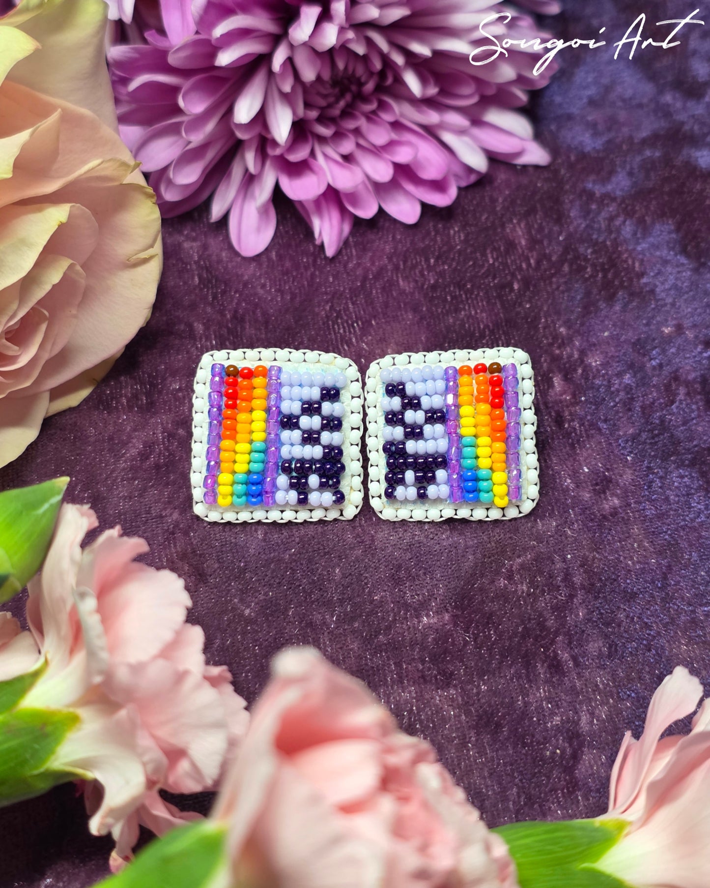 Mini Purple Rainbow Geos