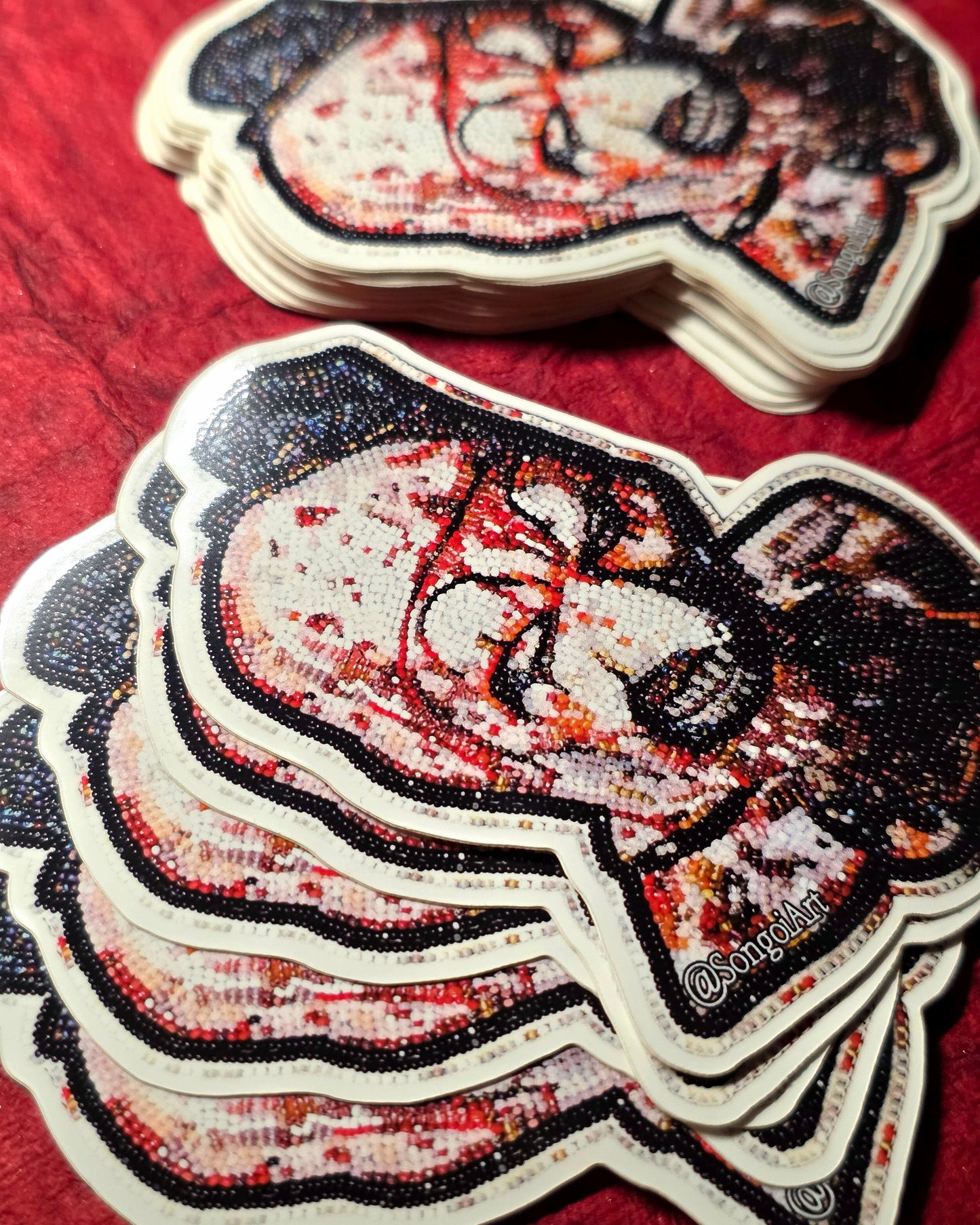 Terrifier Beadwork Sticker