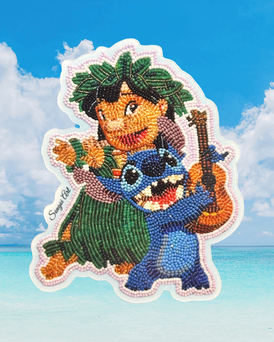 Lilo and Stitch - Beadwork Sticker