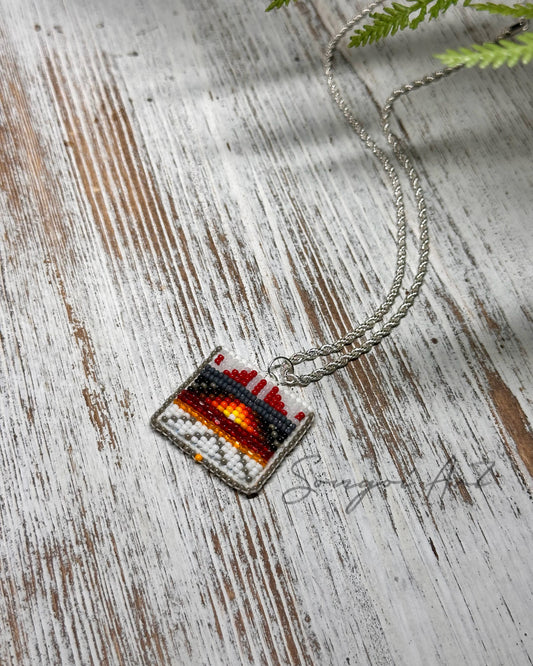 Fire Color Pendant