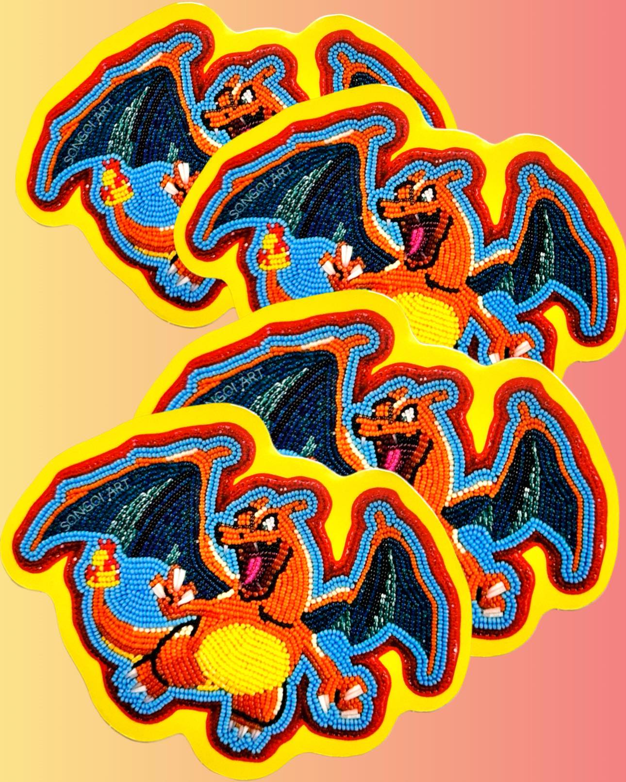 Charizard - Beadwork Sticker