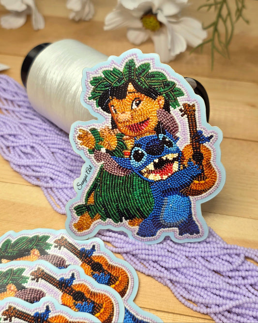 Lilo and Stitch Beadwork Stickers