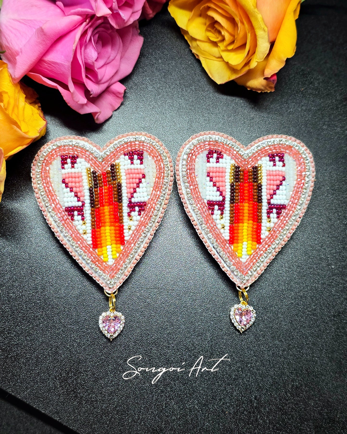 Pink Heart Shaped Geos