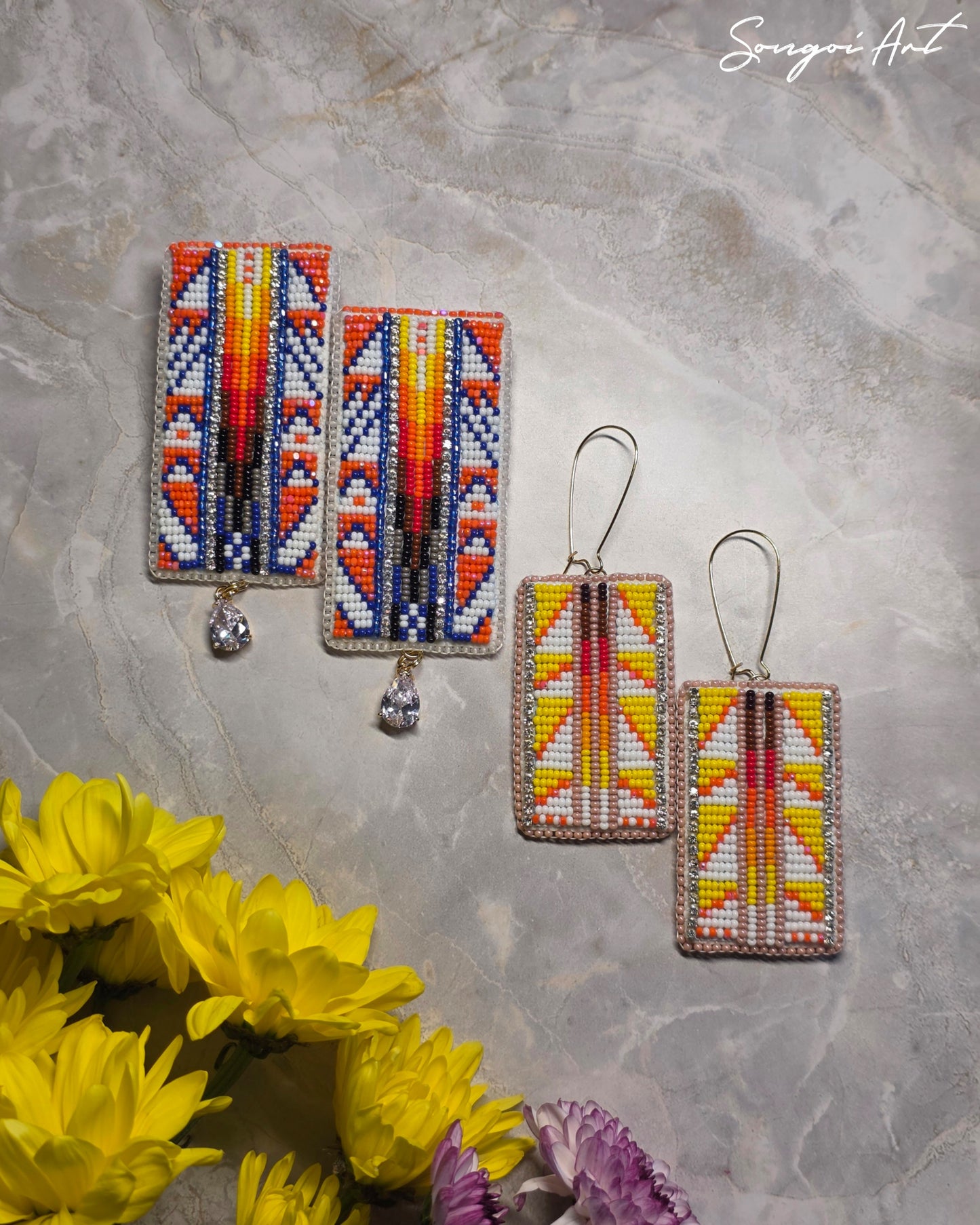 Bold Geometric Statement Earrings