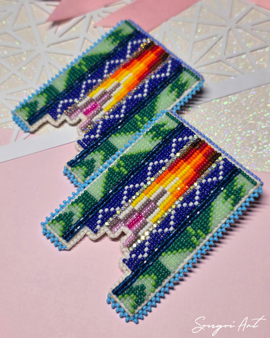 Seafoam Green Signature Geometric Earrings l