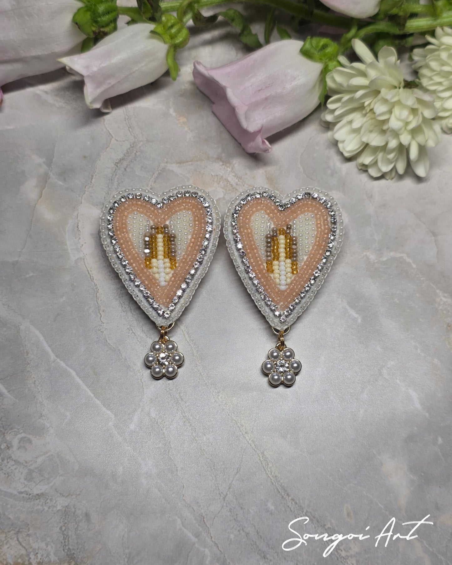 Mini Peach Hearts