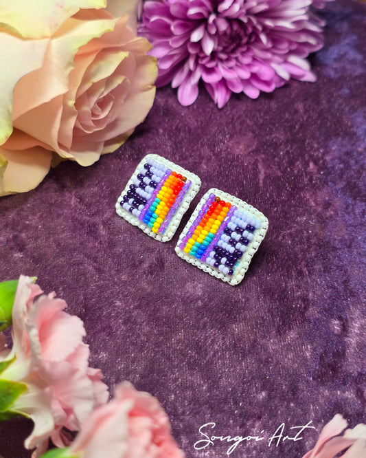 Mini Purple Rainbow Geos