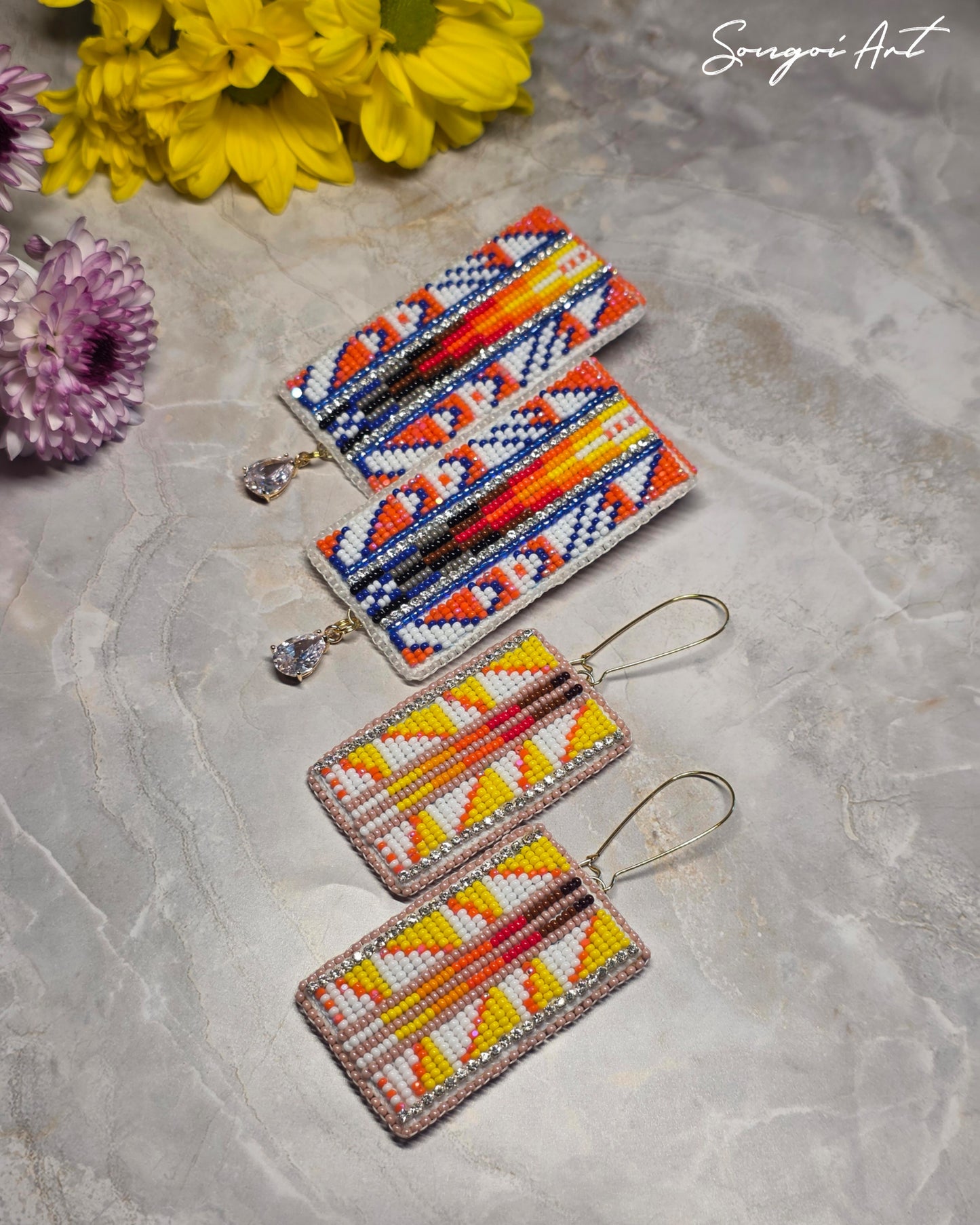 Bold Geometric Statement Earrings