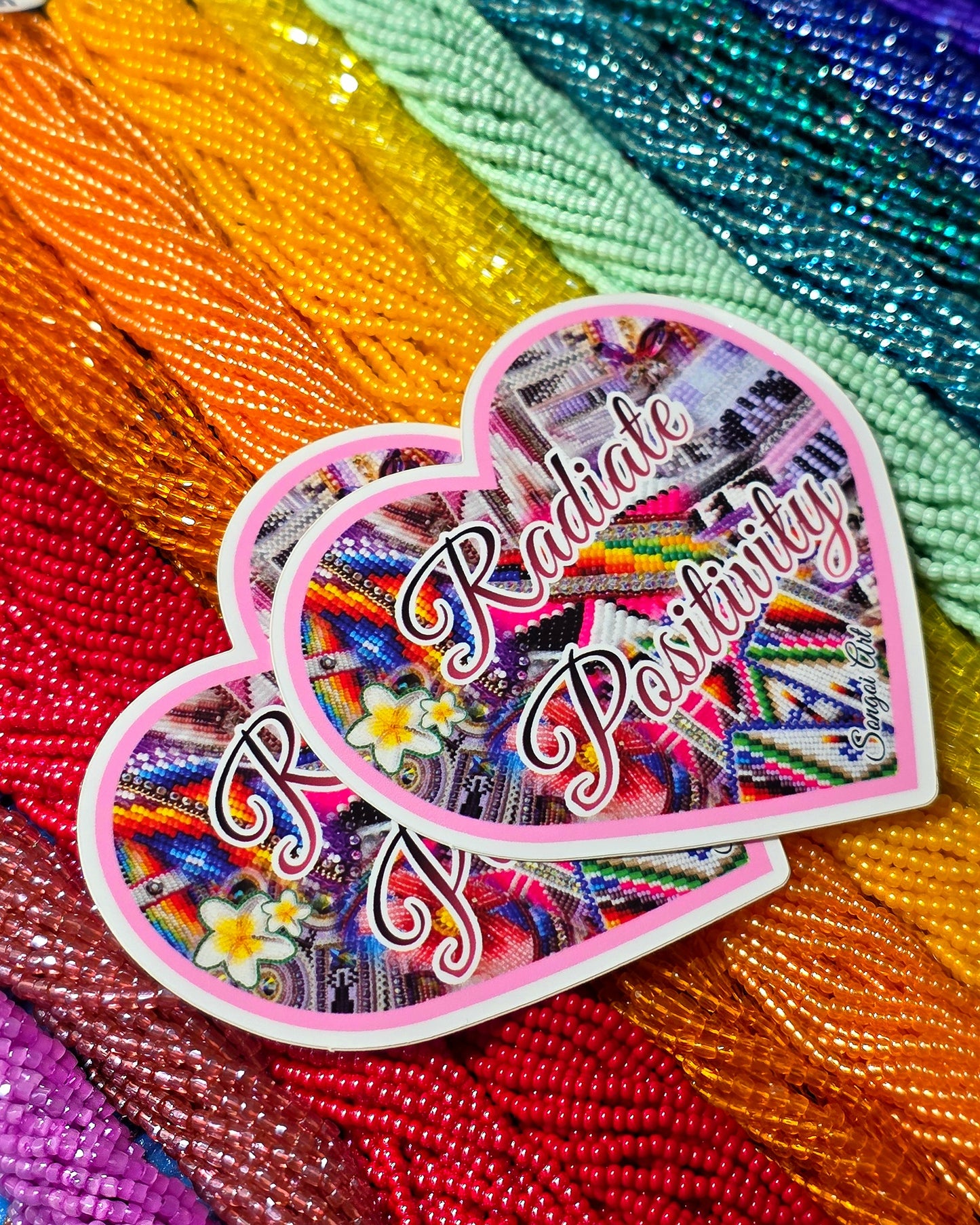 Radiate Positivity - Beadwork Sticker