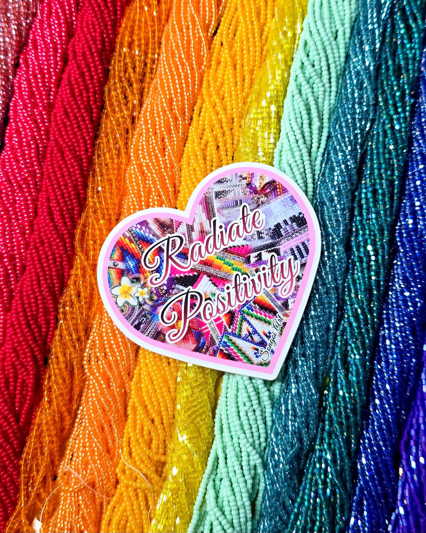 Radiate Positivity - Beadwork Sticker