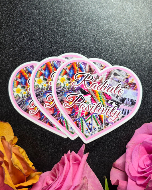 Radiate Positivity - Beadwork Sticker