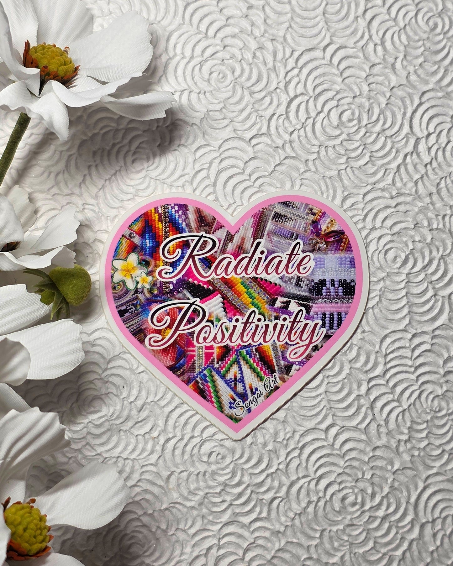Radiate Positivity - Beadwork Sticker